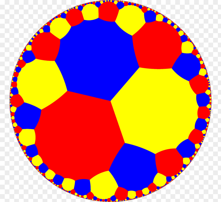 Tessellation Hyperbolic Geometry Decagon Uniform Tilings In Plane PNG