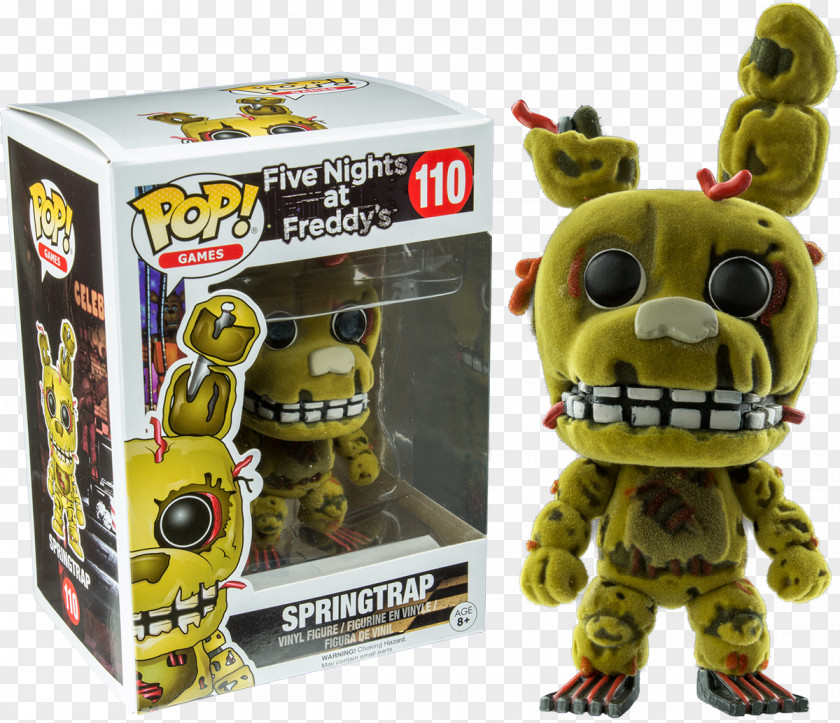 Vinyl Toys Five Nights At Freddy's 3 Funko POP! Springtrap Pop! Games Figure #110 Action & Toy Figures PNG