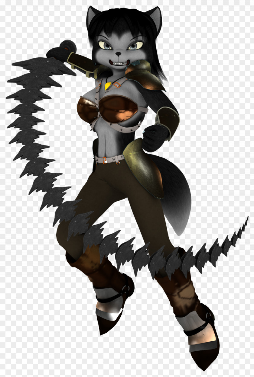 Werewolf Cat Cartoon Tail PNG