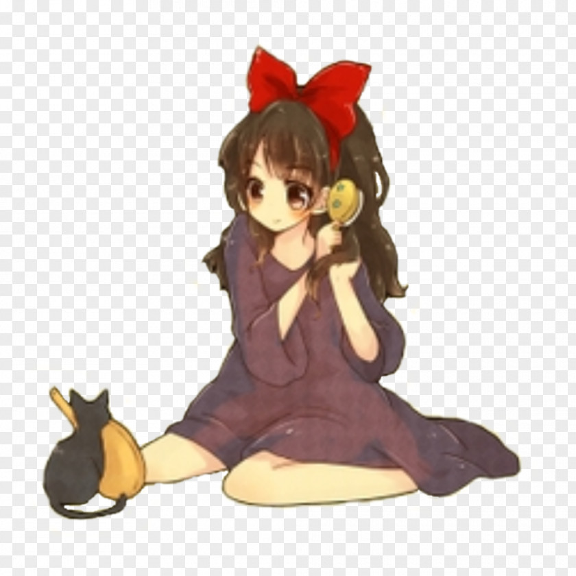 Delivery Service Brown Hair Jiji Long Studio Ghibli PNG