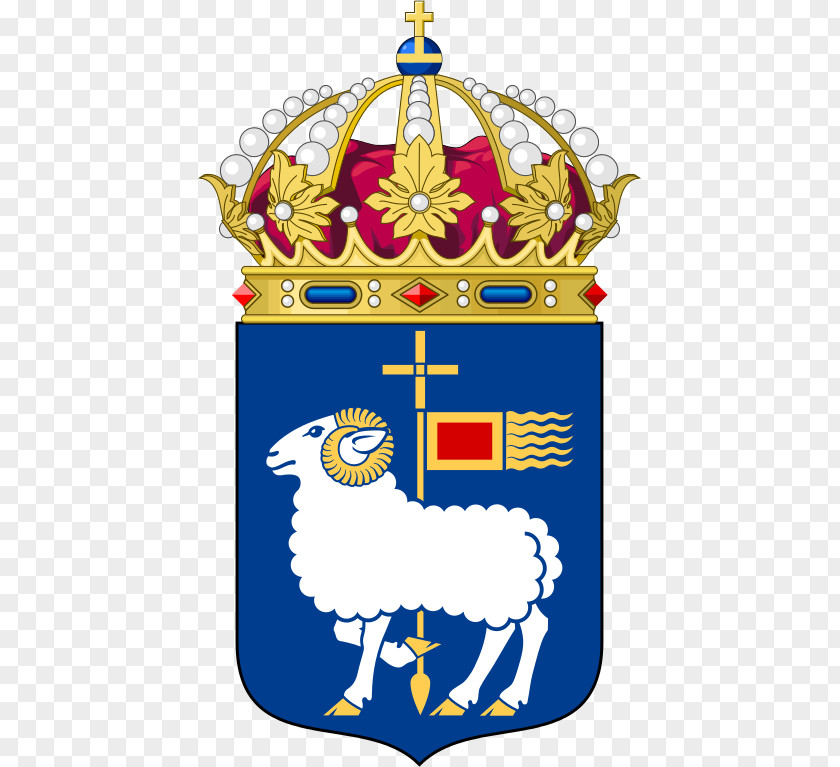 Flag Of Sweden Coat Arms Three Crowns PNG