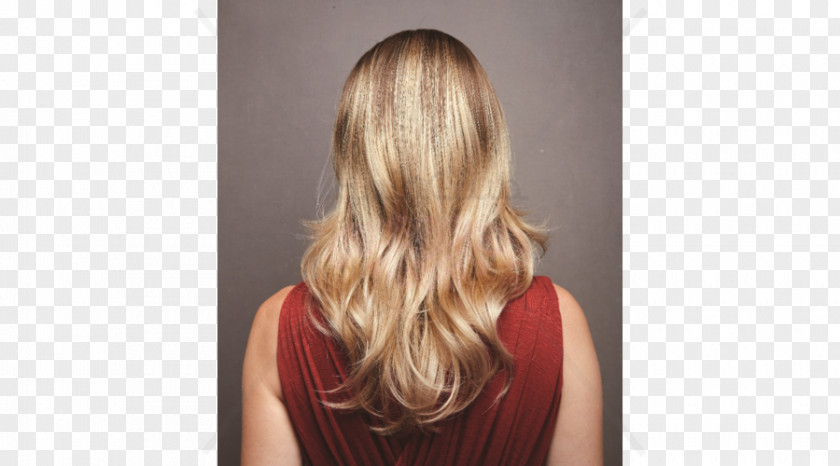 Hair Blond Wig Step Cutting Layered PNG