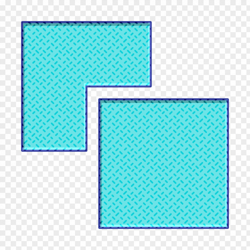Electric Blue Rectangle Backward Icon Bring PNG