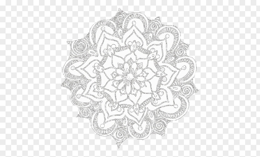 Golden Mandala Textile Drawing Visual Arts Doily PNG