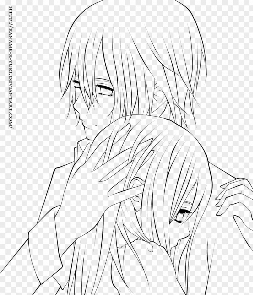 Line Art Kaname Kuran Color Vampire Knight Drawing PNG