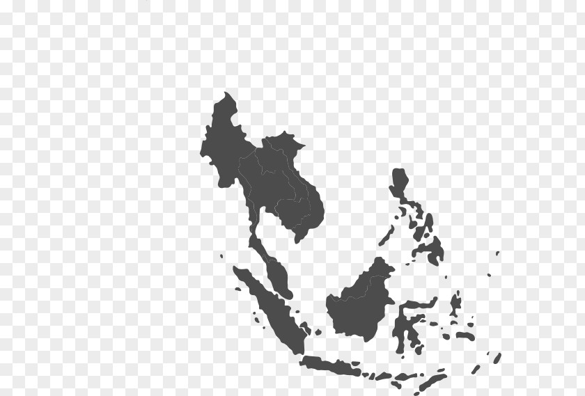 Asia Southeast World Map PNG