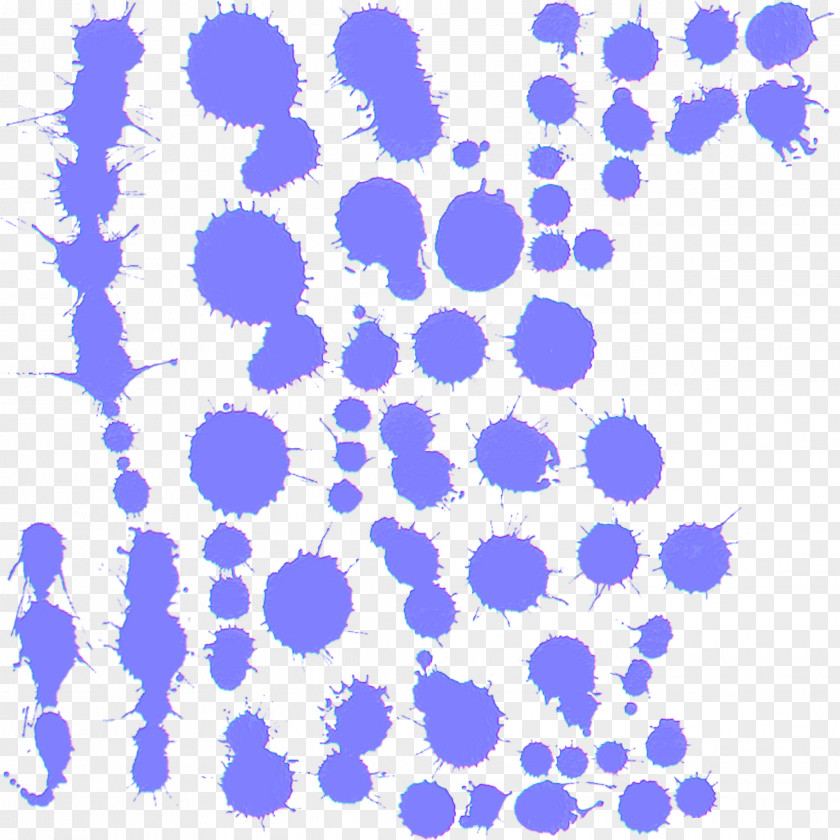Ink Droplets Wash Painting Brush PNG
