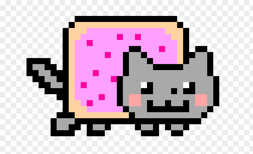 Pixel Art Nyan Cat Scratch Video Game PNG