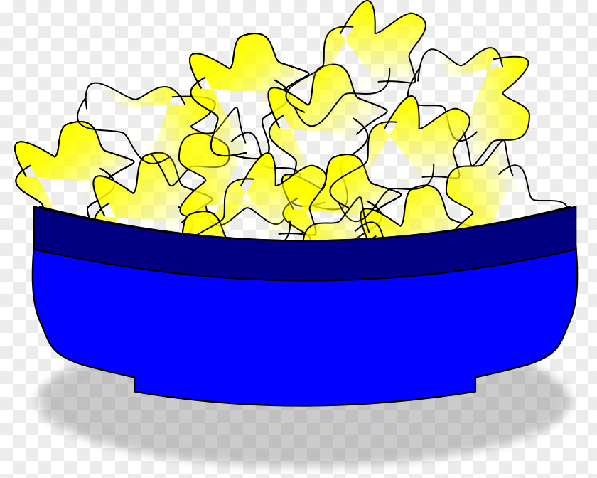 A Blue Bowl Of Popcorn Free Content Clip Art PNG