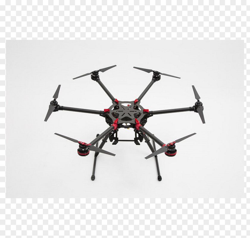 Helicopter DJI Spreading Wings S900 Unmanned Aerial Vehicle Multirotor PNG