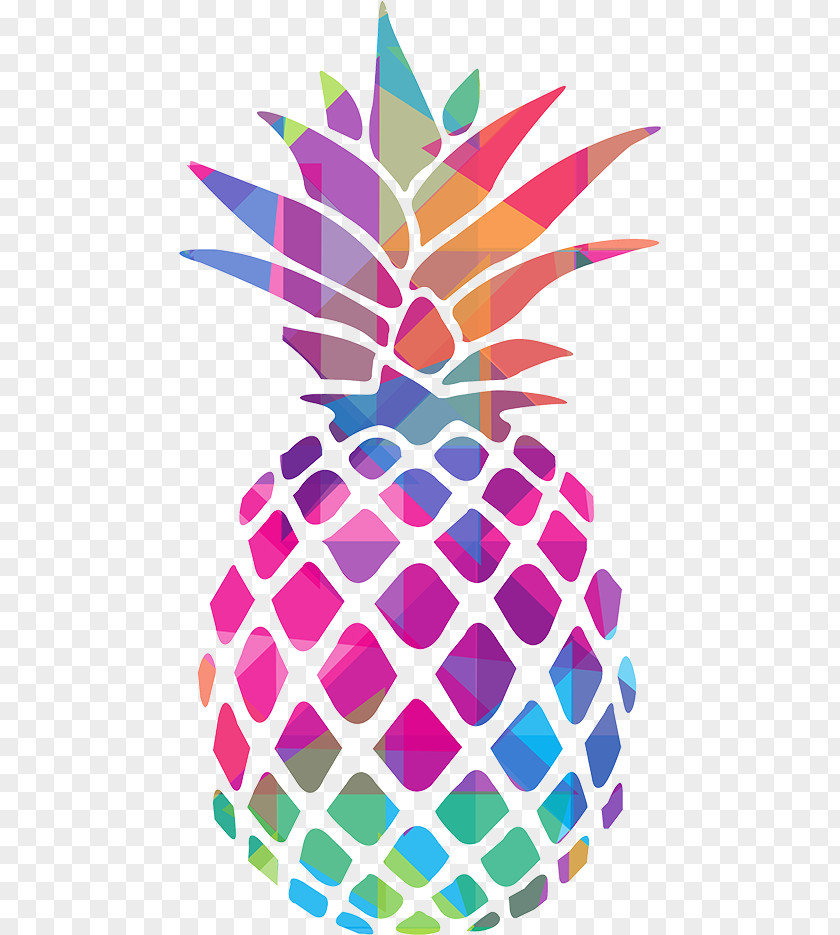 Pineapple Outline Long-sleeved T-shirt Tropical Fruit PNG