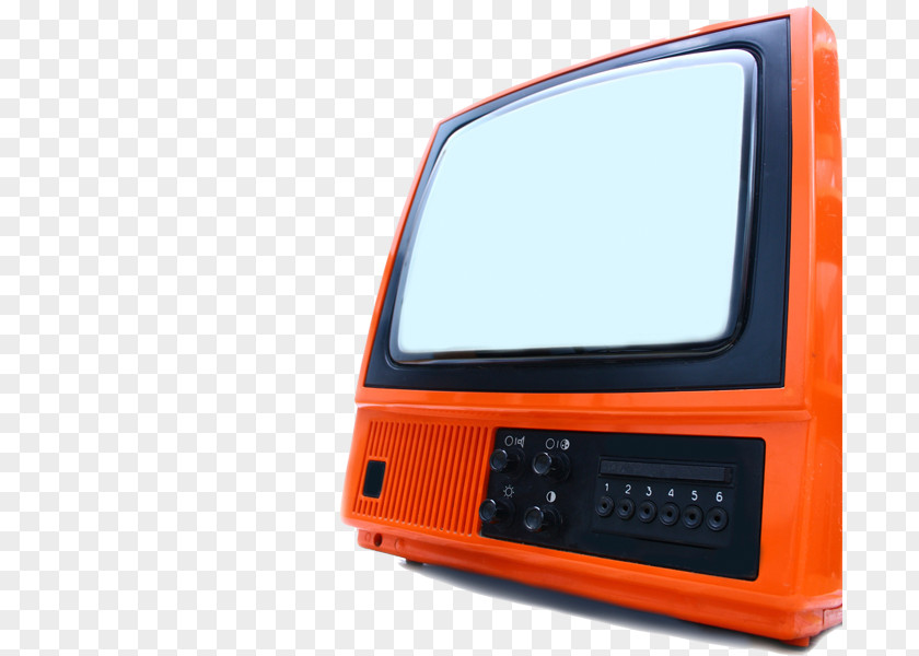 Retro TV Television Download Button PNG