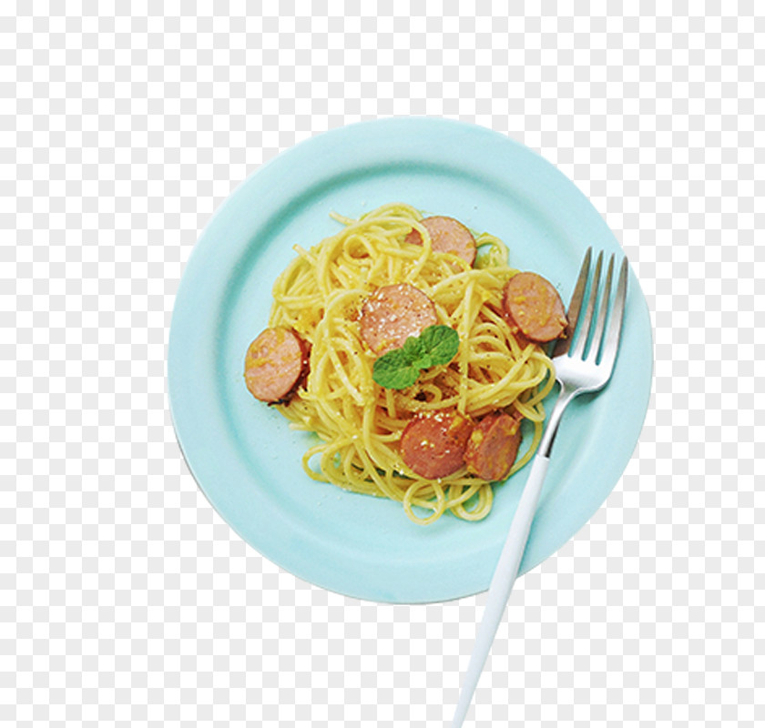 Ham Noodles Spaghetti Alla Puttanesca Aglio E Olio Carbonara Taglierini Naporitan PNG
