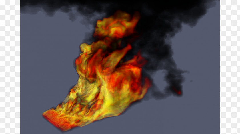 Oblique Fire Simulation Scientific Visualization ParaView Supercomputer PNG