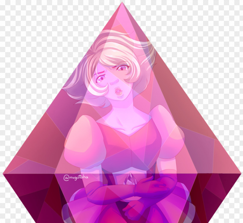 Diamond Pink Rose Quartz Drawing PNG