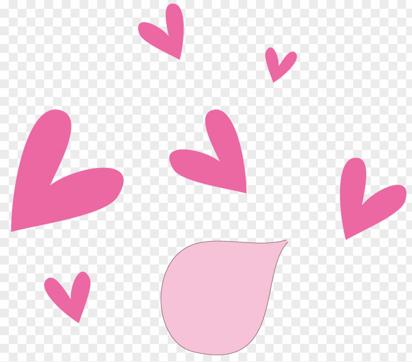 Pink Heart Chewing Gum Euclidean Vector PNG