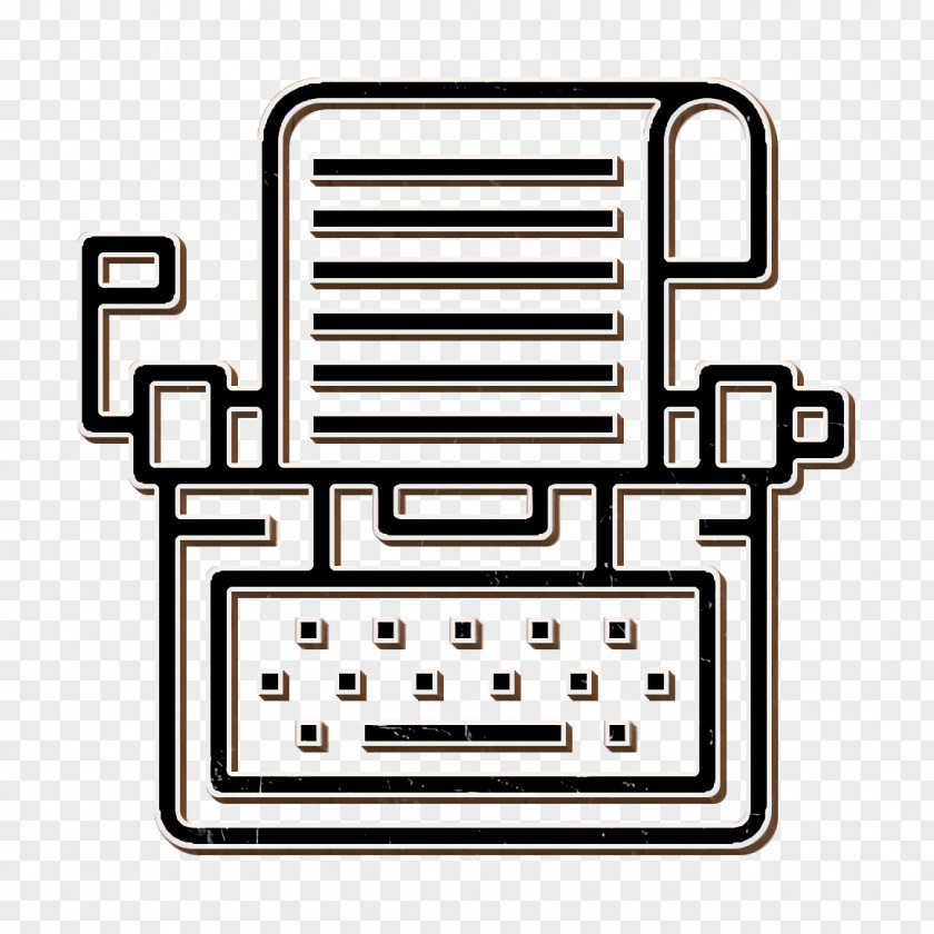 Newspaper Icon Typewriter Edit Tools PNG