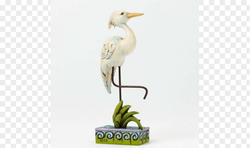 Stork Bird Beak Egret Figurine PNG