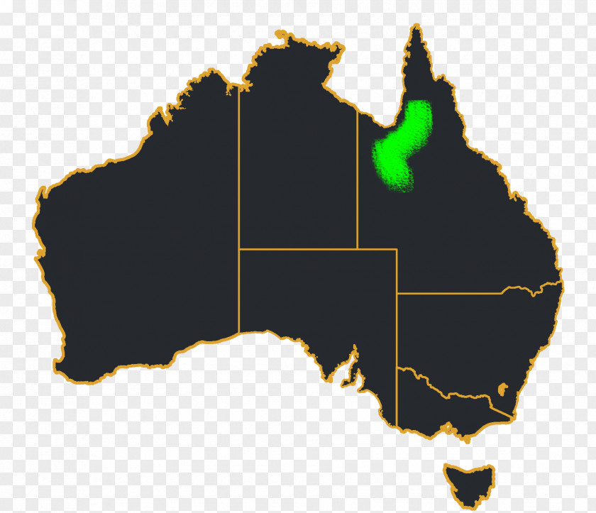 Australia Blank Map PNG