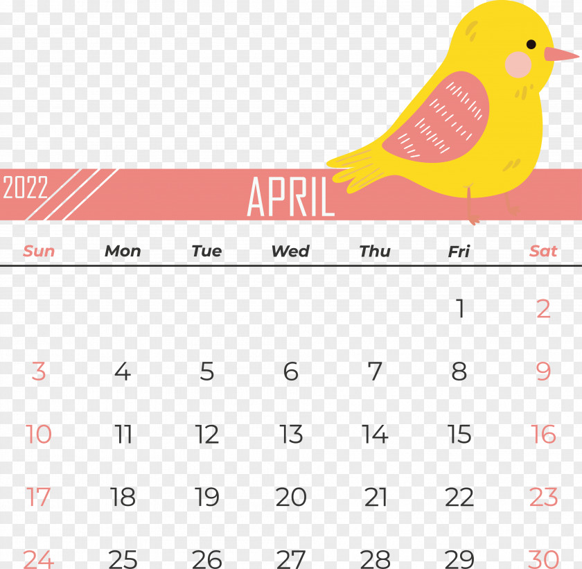 Birds Beak Line Calendar Font PNG