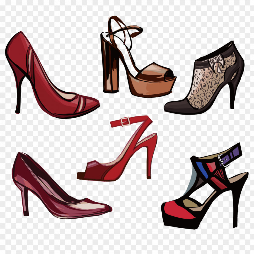 Exquisite Style High Heels High-heeled Footwear Shoe Gratis Absatz PNG