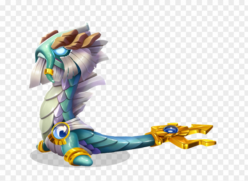 Dragon Mania Legends Poseidon Legendary Creature Trident PNG