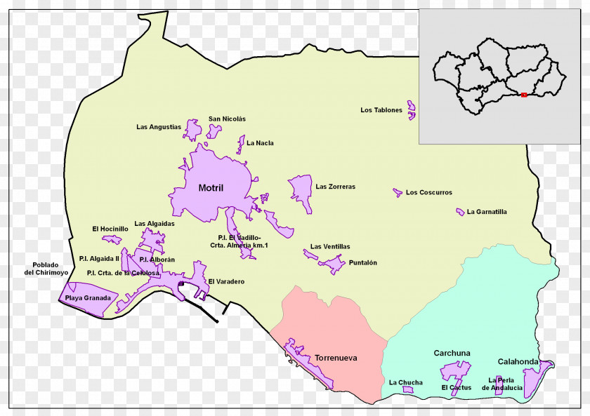 Map Spain Ecoregion Land Lot Purple PNG