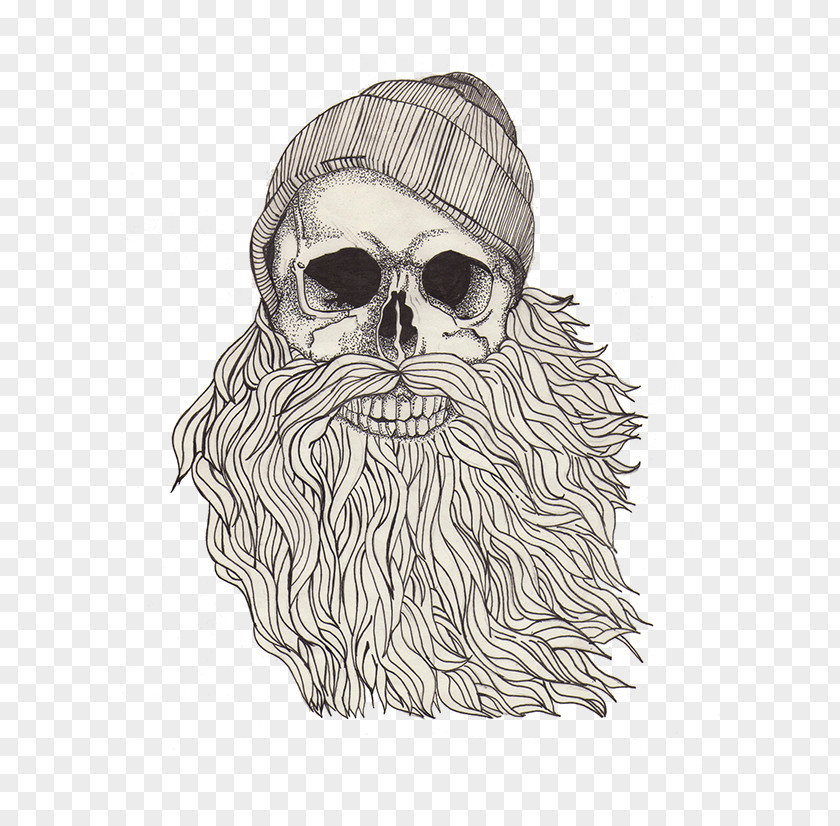 T-shirt Nose Beard Skull Facial Hair PNG