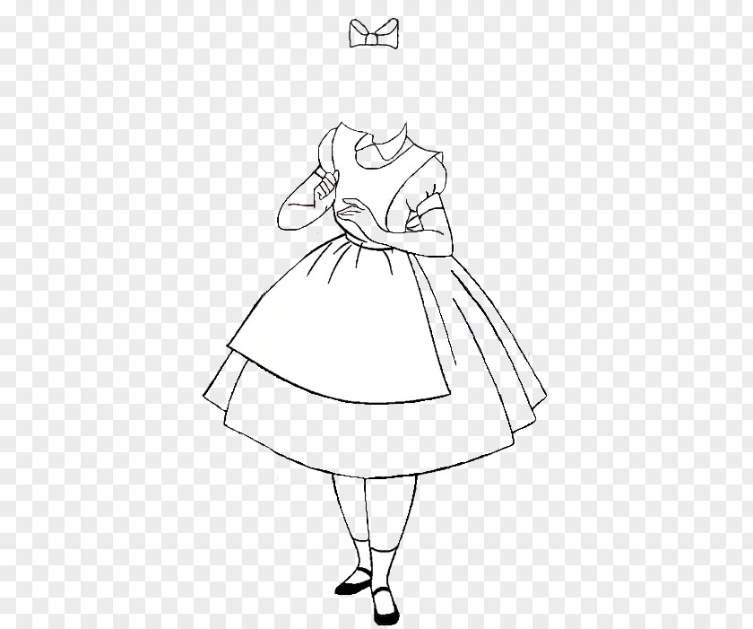 Alice Dress Alice's Adventures In Wonderland Mad Hatter White Rabbit Coloring Book Drawing PNG