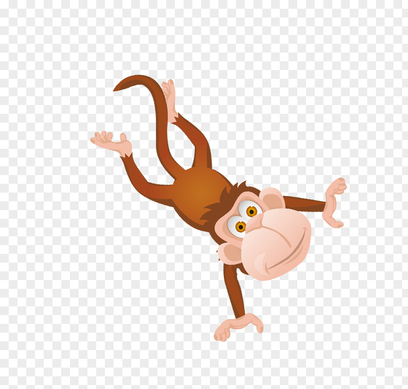 Cartoon Monkey Decoration Pattern Macaque Clip Art PNG