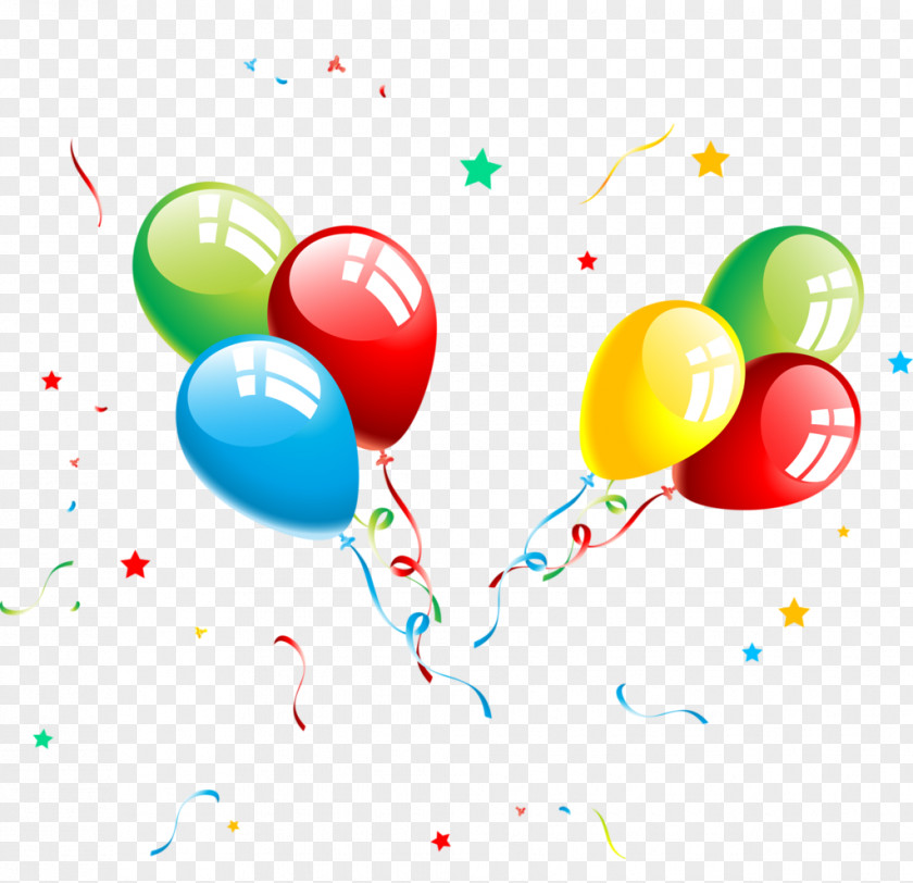 Colored Cartoon Balloons Fly Birthday Cake Chocolate Frosting & Icing Clip Art PNG