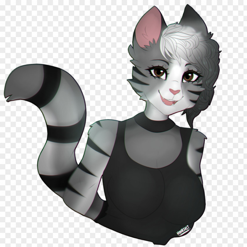 Cat Figurine Cartoon Character Tail PNG