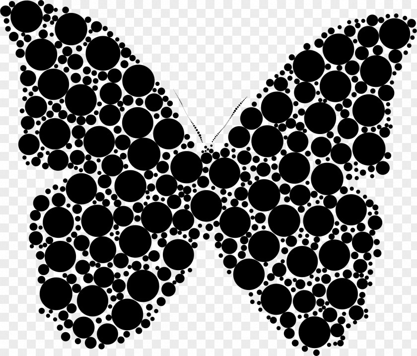 Circle Pattern Butterfly Clip Art PNG