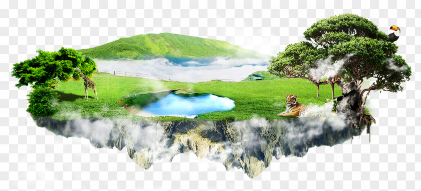 Dreamy Island Galaxy Macau Dog Advertising Gratis PNG