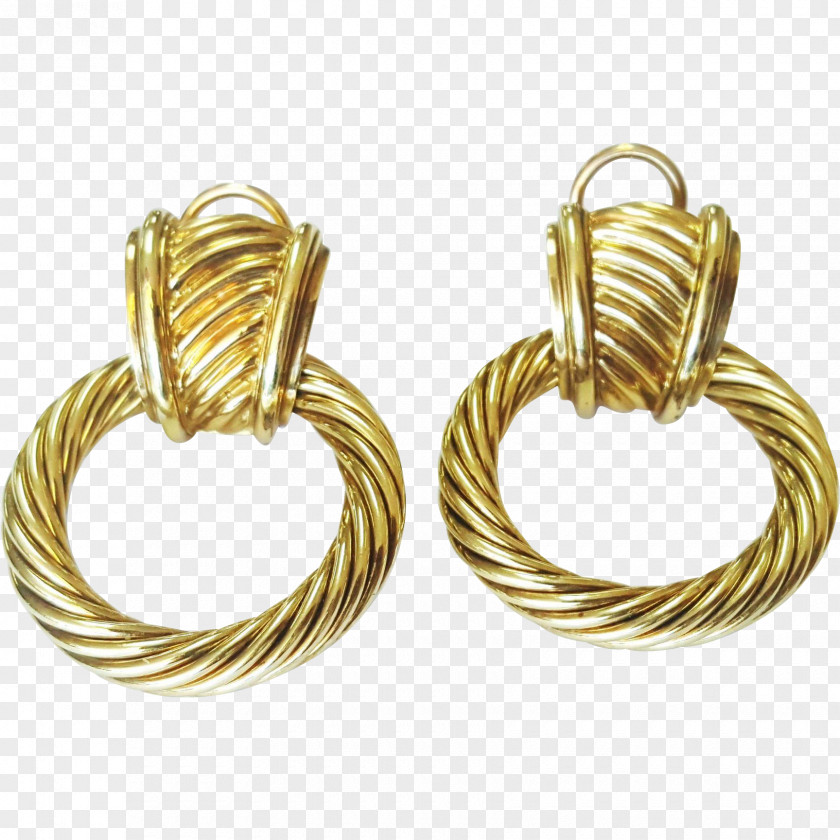Earrings Earring Jewellery Gold Door Knockers David Yurman PNG