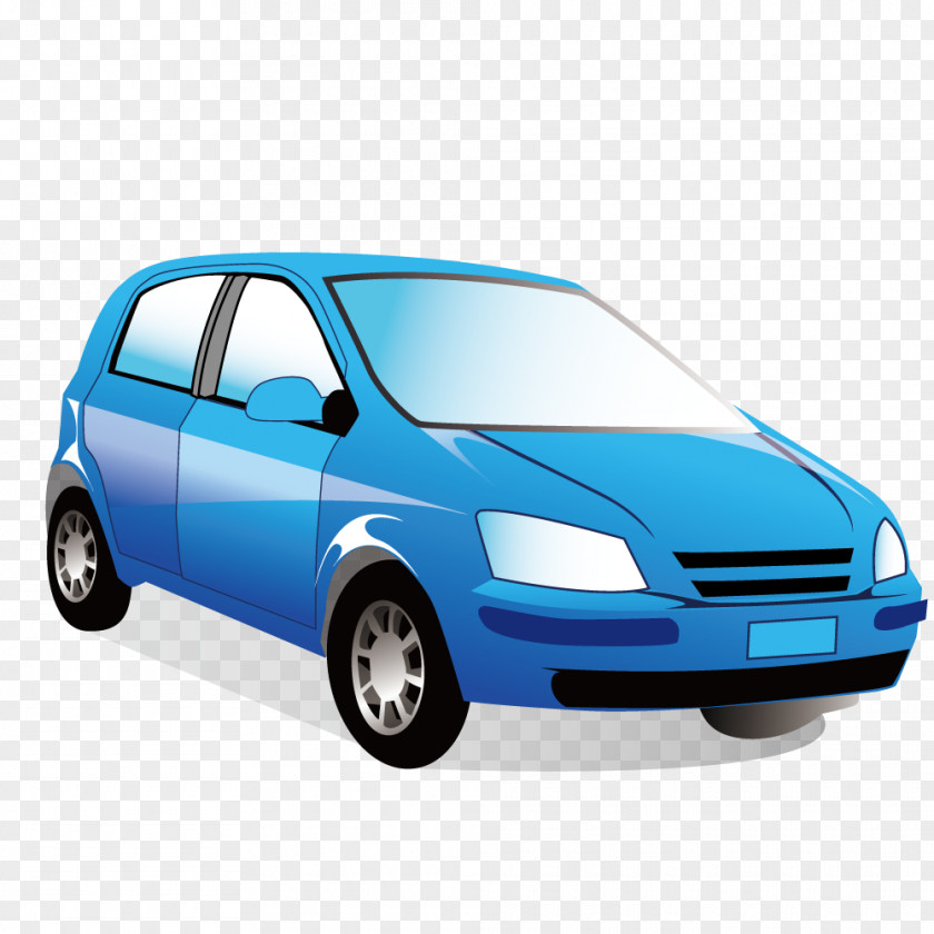 Hand-painted Car Illustration PNG