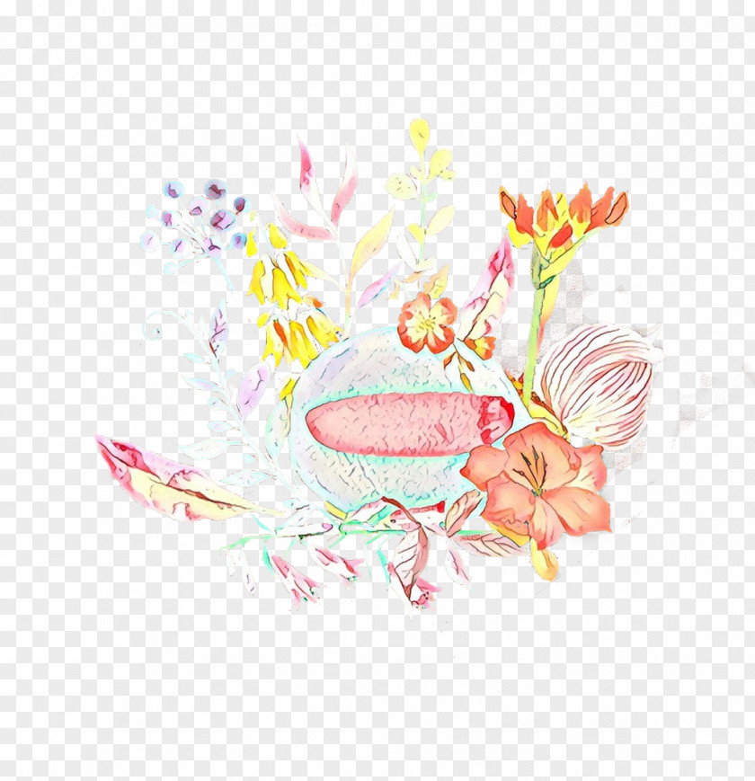 Plant Pink Floral Background PNG