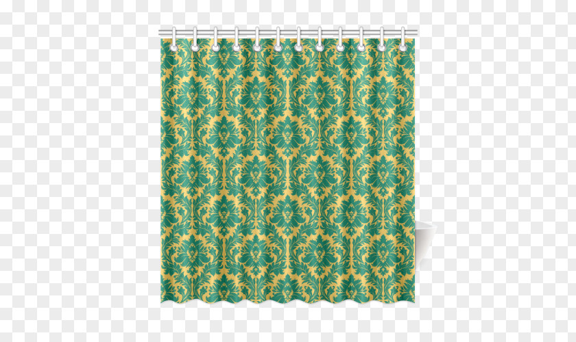 Yellow Curtain Turquoise Rectangle PNG