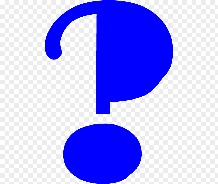 Blue Question Mark. PNG