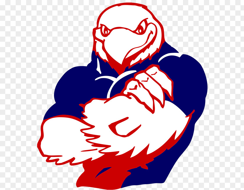 Falcon Mascot Clip Art PNG