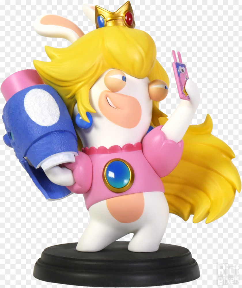 Luigi Mario + Rabbids Kingdom Battle Princess Peach Action & Toy Figures PNG