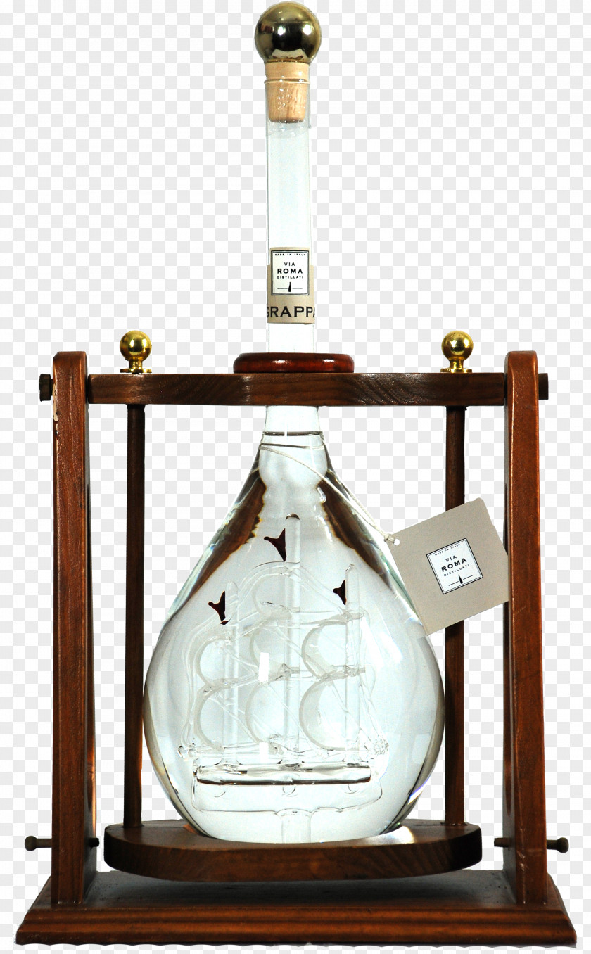 Wine Liqueur Glass Bottle Grappa Sailing Ship PNG