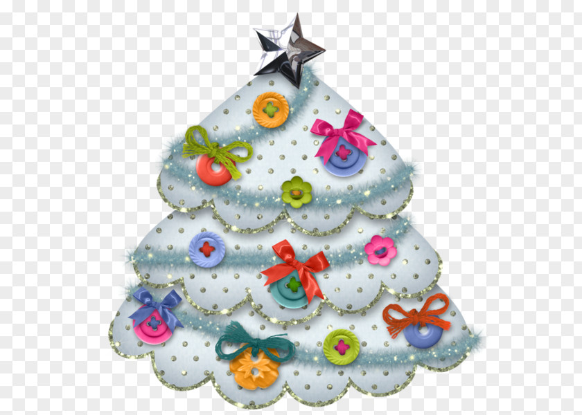 Croissant Christmas Tree Ornament PNG