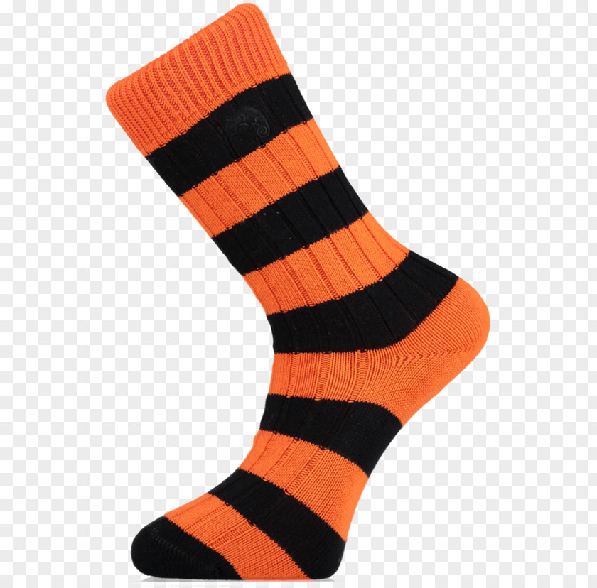 Orange Sock Clothing Blue White PNG