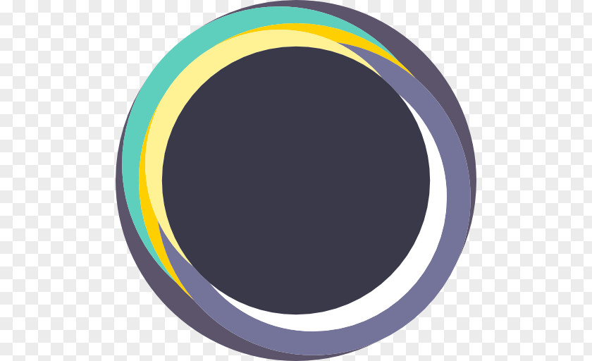 Black Hole Circle Oval Yellow PNG