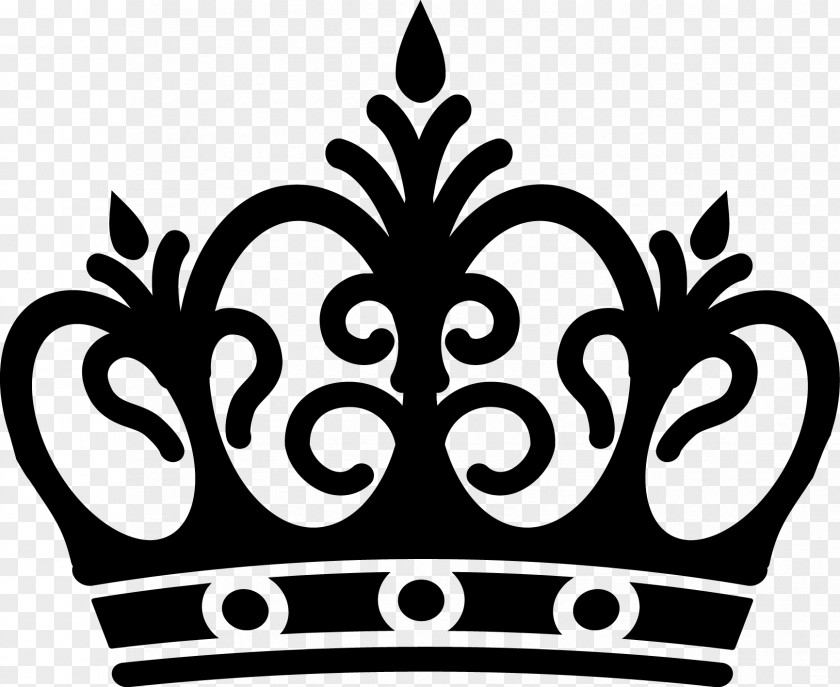 Blackandwhite Plant Crown Drawing PNG