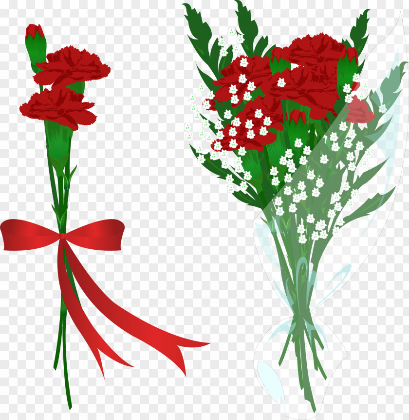 Bouquet Of Roses Romantic Love Vector Carnation Flower Euclidean PNG