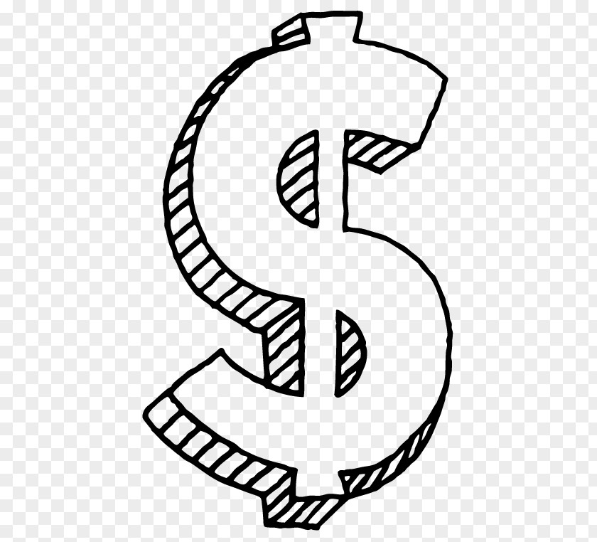 Drawing Doodle Credit Card United States Dollar Sign PNG