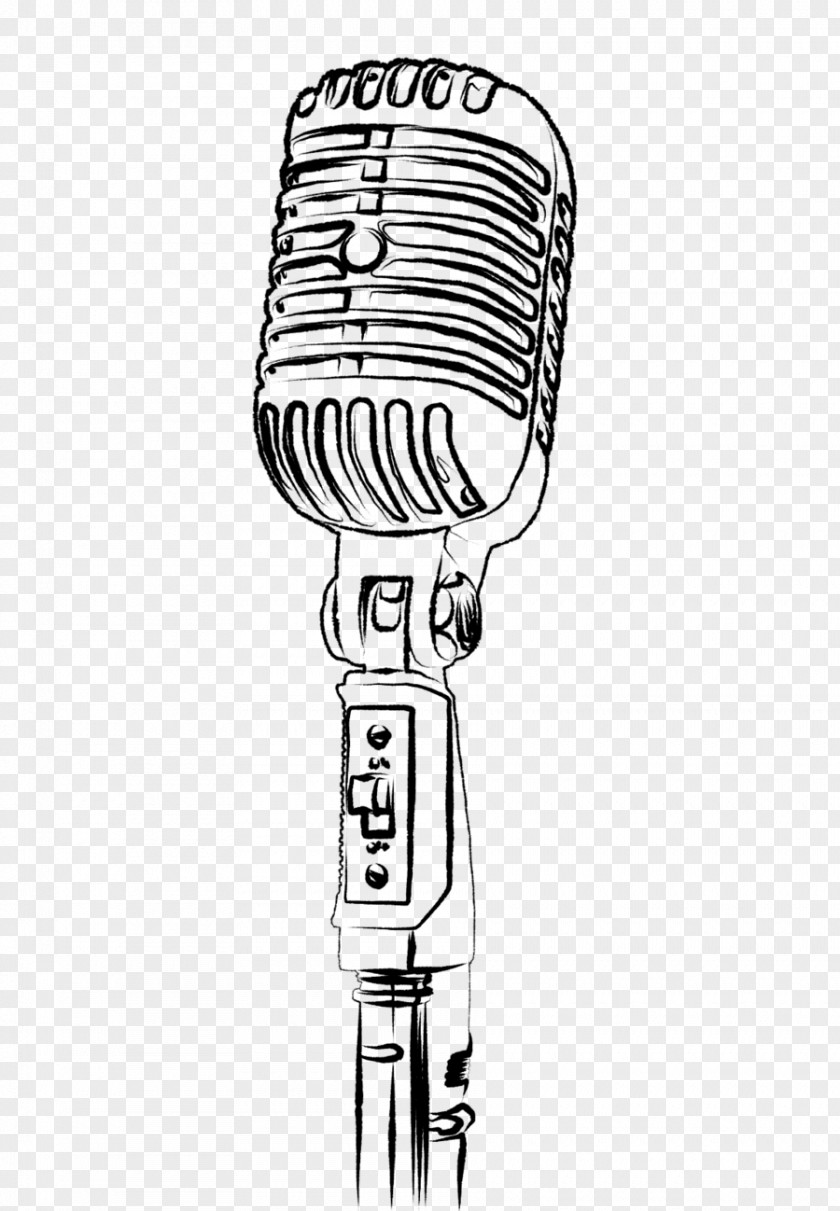 Line Drawing Microphone Photography PNG