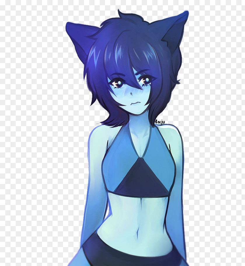 Sad Cartoon Cat Ears Lapis Lazuli Gemstone Blue Peridot Steven Universe: Art & Origins PNG